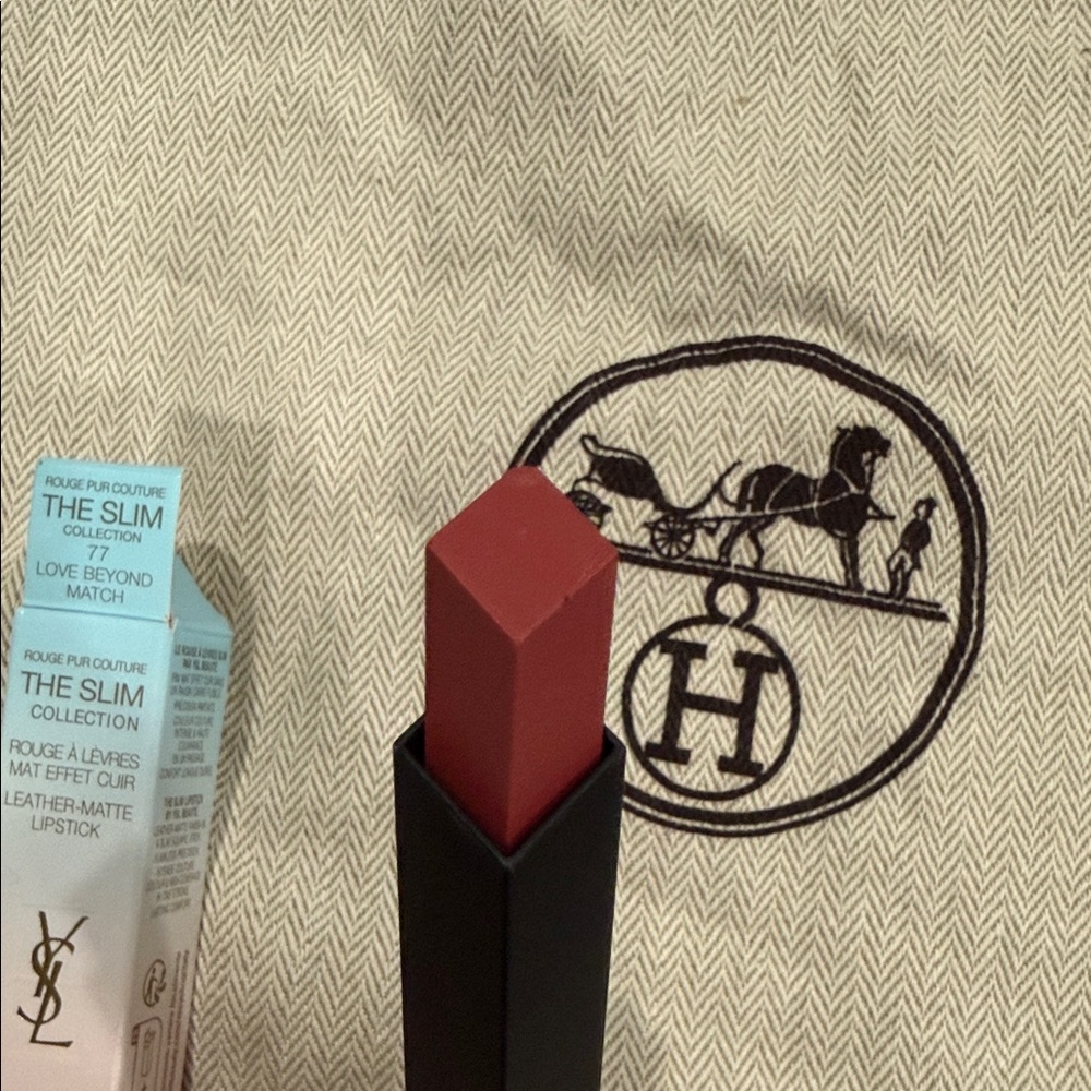Yves Saint Laurent Slim Matte Lipstick in Pink and Blue Gradient Case - Picture 2 of 3